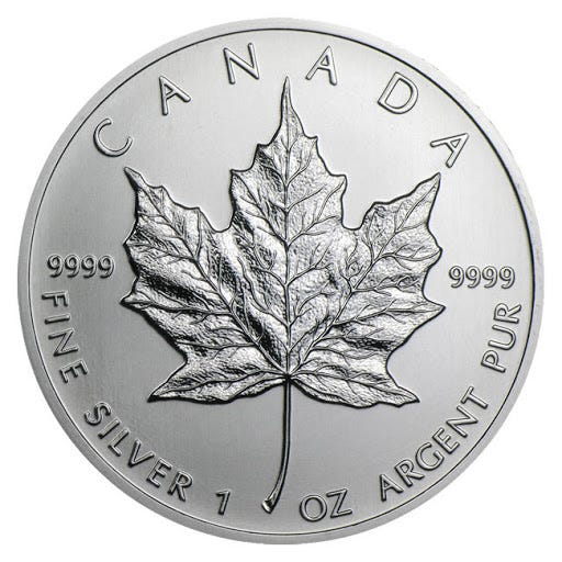 1 oz Canadian Silver Maple Leaf